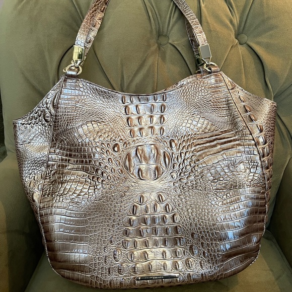Brahmin Thelma Tote in pewter Melbourne. - Picture 1 of 5